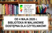 BIBLIOTEKA W MALANOWIE UDOSTEPNIONA