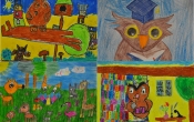 Kolaż prac plastycznych