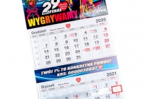Kalendarz trojdzielny WOSP 27 zl  2 sztuki