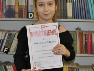 Aleksandra Poturała wyróżniona w konkursie Zakochani w książce