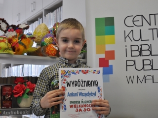 Antoni Wszędybył laureat nagrody w konkursie Wielkanocne Jajo