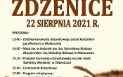 Plakat Gminno-parafialnych dozynek w Zdzenicach