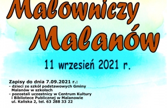 plakat XV pleneru malarskiego Malowniczy Malanow