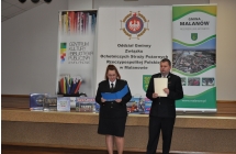 Przedstawiciele Strazy OSP Malanow prowadzacy uroczystosc