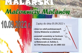 plakat - plener malarski wrzesien 2022