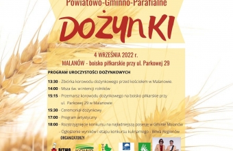 Plakat Powiatowo-Gminno-Parafialne Dozynki 2022