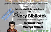 Plakat - magiczna noc bibliotek