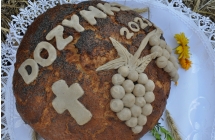 Chleb z napisem - Dożynki 2023