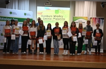 Wszyscy uczestnicy konkursu wiedzy o gminie Malanów 