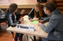 Jedna z drużyn konkursu wiedzy o gminie malanów 