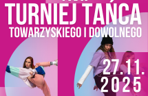Pink Modern Dance Competition Poster