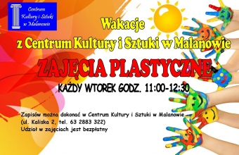 plakat CKiS zajecia wakacje